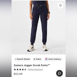 Jogger Scrub Pants in Navy